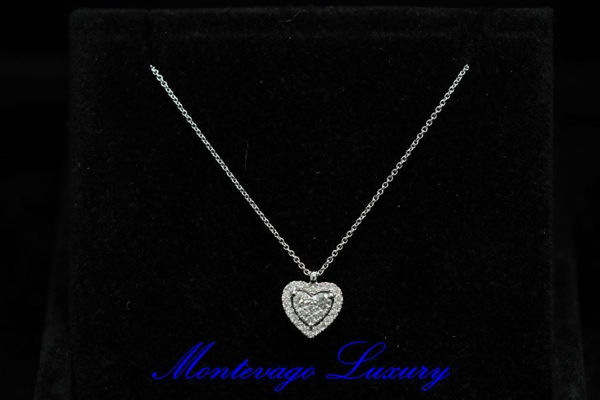 COLLANA CON CUORE DI DIAMANTI 0,28 CT