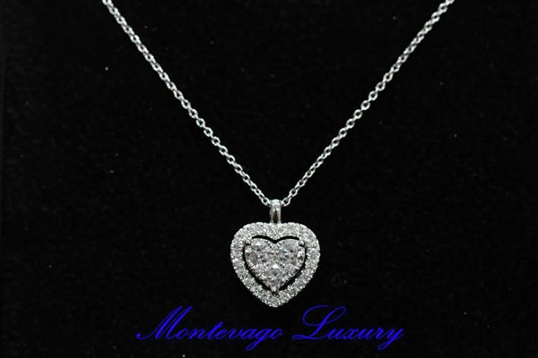 Immagine di COLLANA CON CUORE DI DIAMANTI 0.73 CT