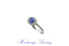 Picture of ANELLO CON ZAFFIRO 0.92 CT E DIAMANTI