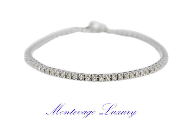 Immagine di BRACCIALE TENNIS CON DIAMANTI 2.25 CT