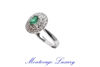 Picture of ANELLO CON SMERALDO 0.41 CT E DIAMANTI