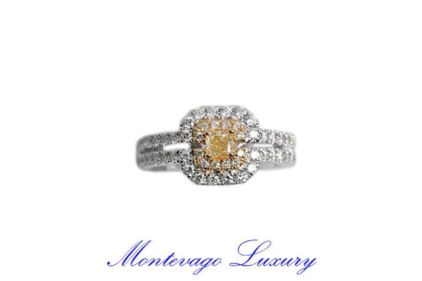 Picture of ANELLO ORO DIAMANTI E DIAMANTE FANCY 0.41 CT
