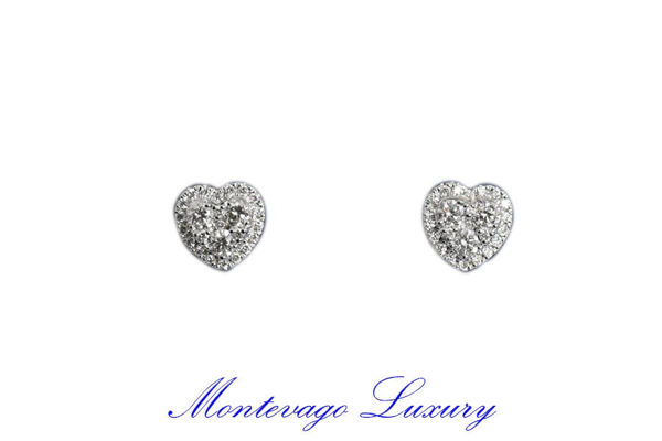 Immagine di Orecchini a cuore con diamanti 0.52 ct