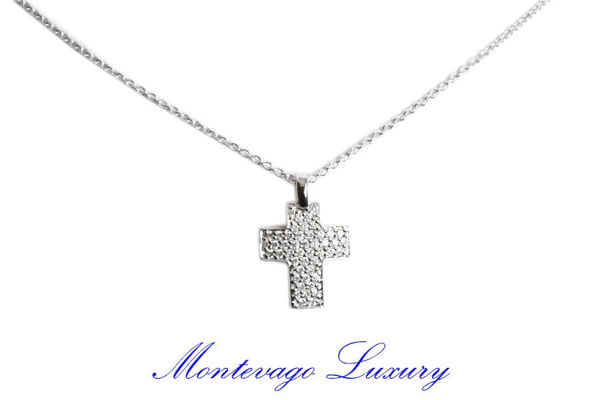 Picture of COLLANA CON CROCE DI DIAMANTI 0.34 CT