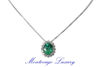 Picture of COLLANA CON PENDENTE CON SMERALDO 2.80 CT E DIAMANTI