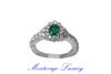 Picture of ANELLO SMERALDO 0.48 CT E DIAMANTI 1.16 CT