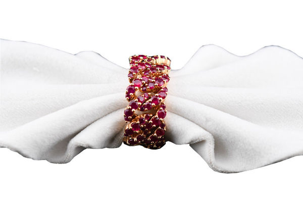 Picture of ANELLO GROUMETTE RUBINI