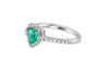 Picture of ANELLO CUORE SMERALDO E DIAMANTI