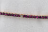 Immagine di BRACCIALE TENNIS ORO ROSA E RUBINI