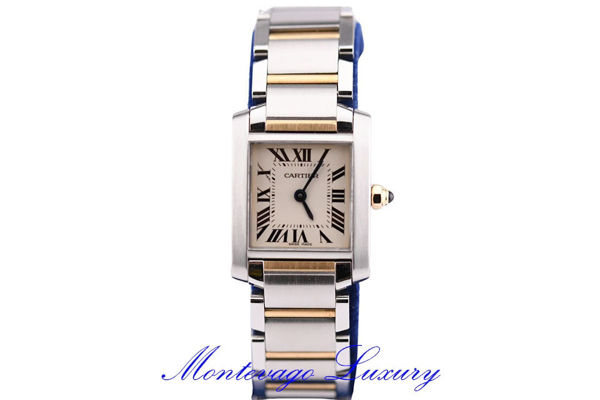 Picture of CARTIER TANK FRANCAISE LADY ACCIAIO E ORO