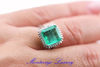 Immagine di ANELLO CON SMERALDO 3,84 CT E DIAMANTI
