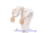 Immagine di ORECCHINI A MONACHELLA CON DIAMANTI FANCY E BIANCHI