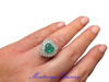Immagine di ANELLO CON SMERALDO A CUORE 1.63 CT E DIAMANTI