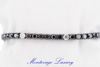 Immagine di BRACCIALE TENNIS DIAMANTI NERI 18.02 CT E BIANCHI