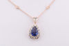Immagine di COLLANA CON PENDENTE DI ZAFFIRO 1.53 CT E DIAMANTI