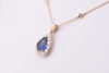Immagine di COLLANA CON PENDENTE DI ZAFFIRO 1.53 CT E DIAMANTI