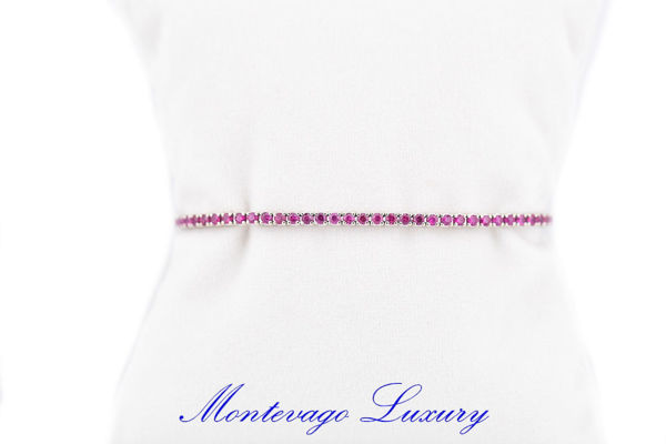 Immagine di BRACCIALE TENNIS CON RUBINI 4.50 CT