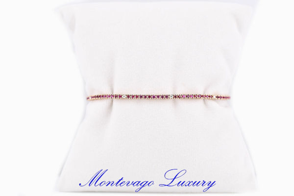 Picture of BRACCIALE TENNIS CON RUBINI 1.72 CT E DIAMANTI