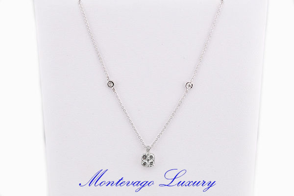 Picture of COLLANA CON PENDENTE EFFETTO PUNTO LUCE  0.36 CT