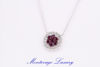 Picture of COLLANA CON PENDENTE CON RUBINI 0.77 CT E DIAMANTI