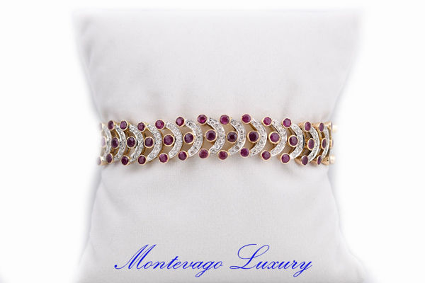 Picture of BRACCIALE CON RUBINI 8.50 CT E DIAMANTI