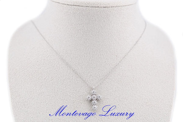 Picture of COLLANA CON CROCE DI DIAMANTI 0.57 CT