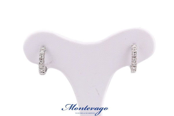 Picture of ORECCHINI A CERCHIO CON DIAMANTI 0.35 ct