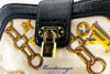 Immagine di LOUIS VUITTON WHITE MONOGRAM CHARMS LINDA ALLIGATOR TRIM CHAINS BAG