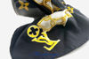 Immagine di LOUIS VUITTON WHITE MONOGRAM CHARMS LINDA ALLIGATOR TRIM CHAINS BAG