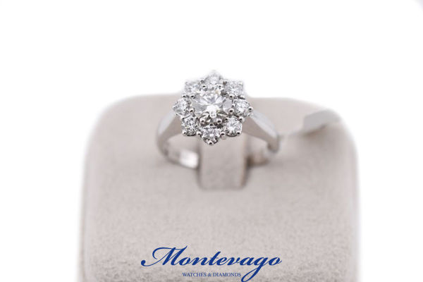 Immagine di ANELLO "MARGHERITA" CON DIAMANTI