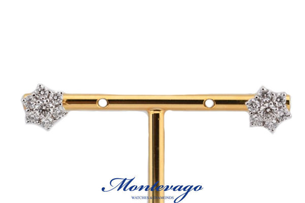 Immagine di ORECCHINI "MARGHERITA" CON DIAMANTI