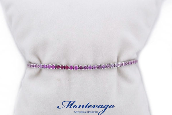 Immagine di BRACCIALE TENNIS CON RUBINI 5.70 CT